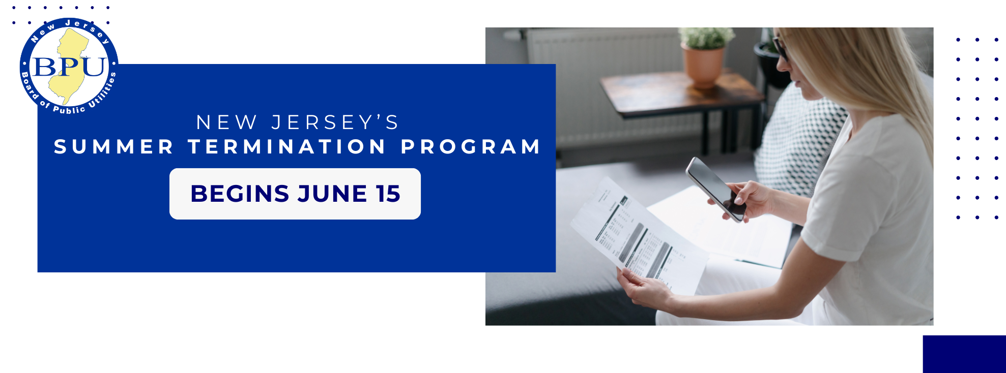 NJBPU Summer Termination Program Starts June 15